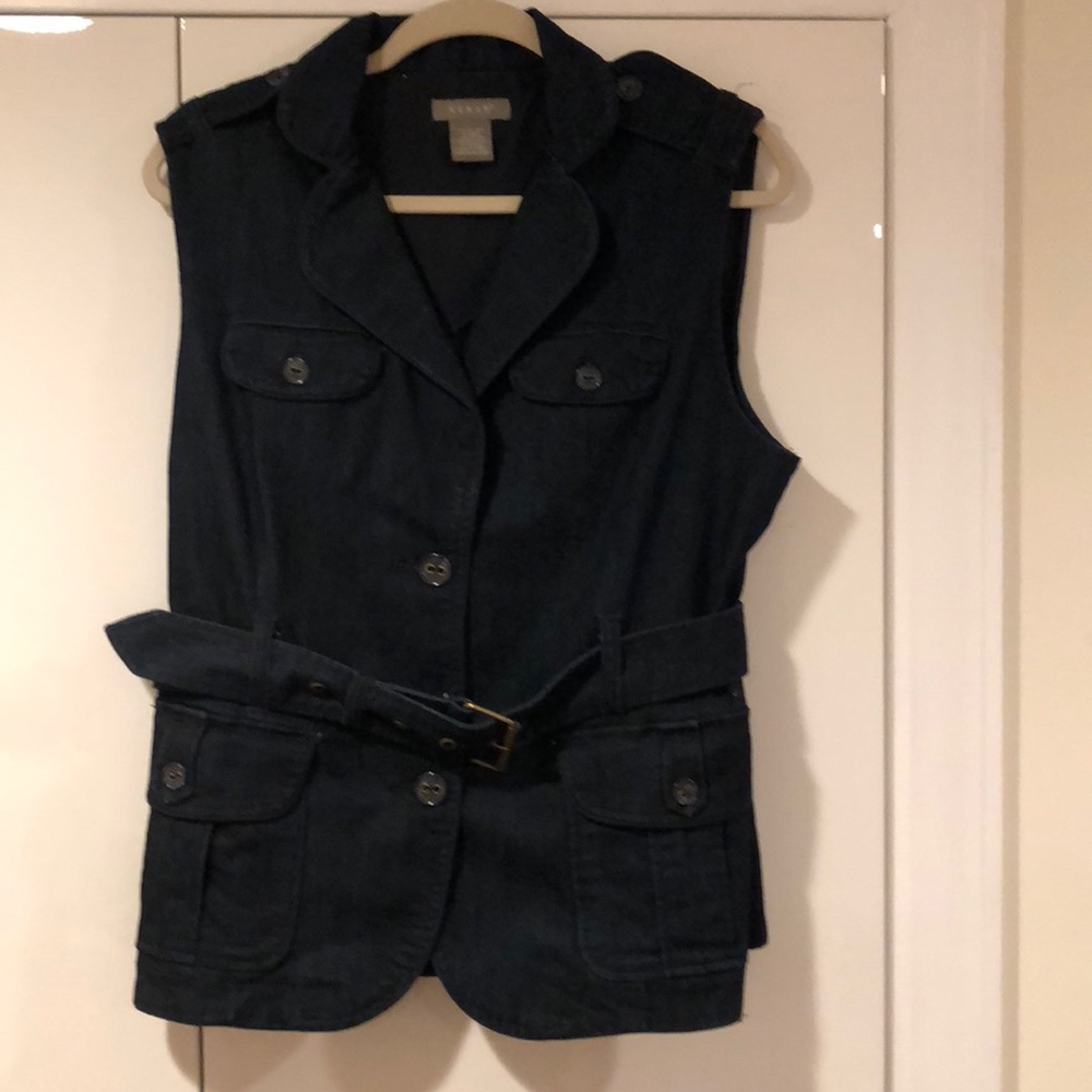 Kenar dark blue denim vest